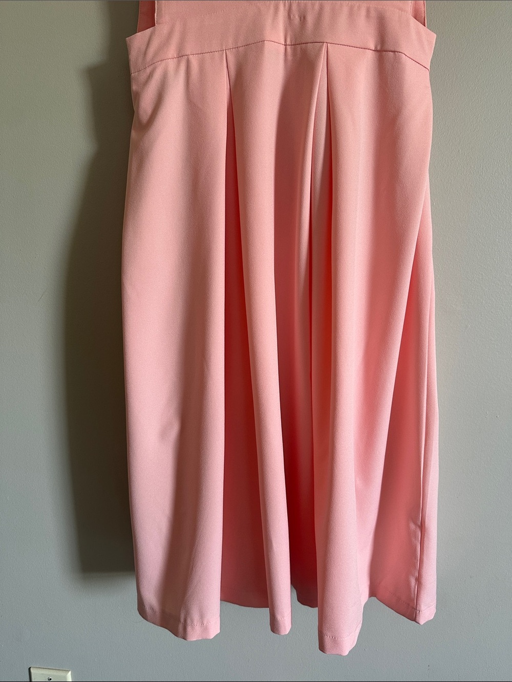 Pink Plunge V Neck Midi Dress - Picture 8 of 9